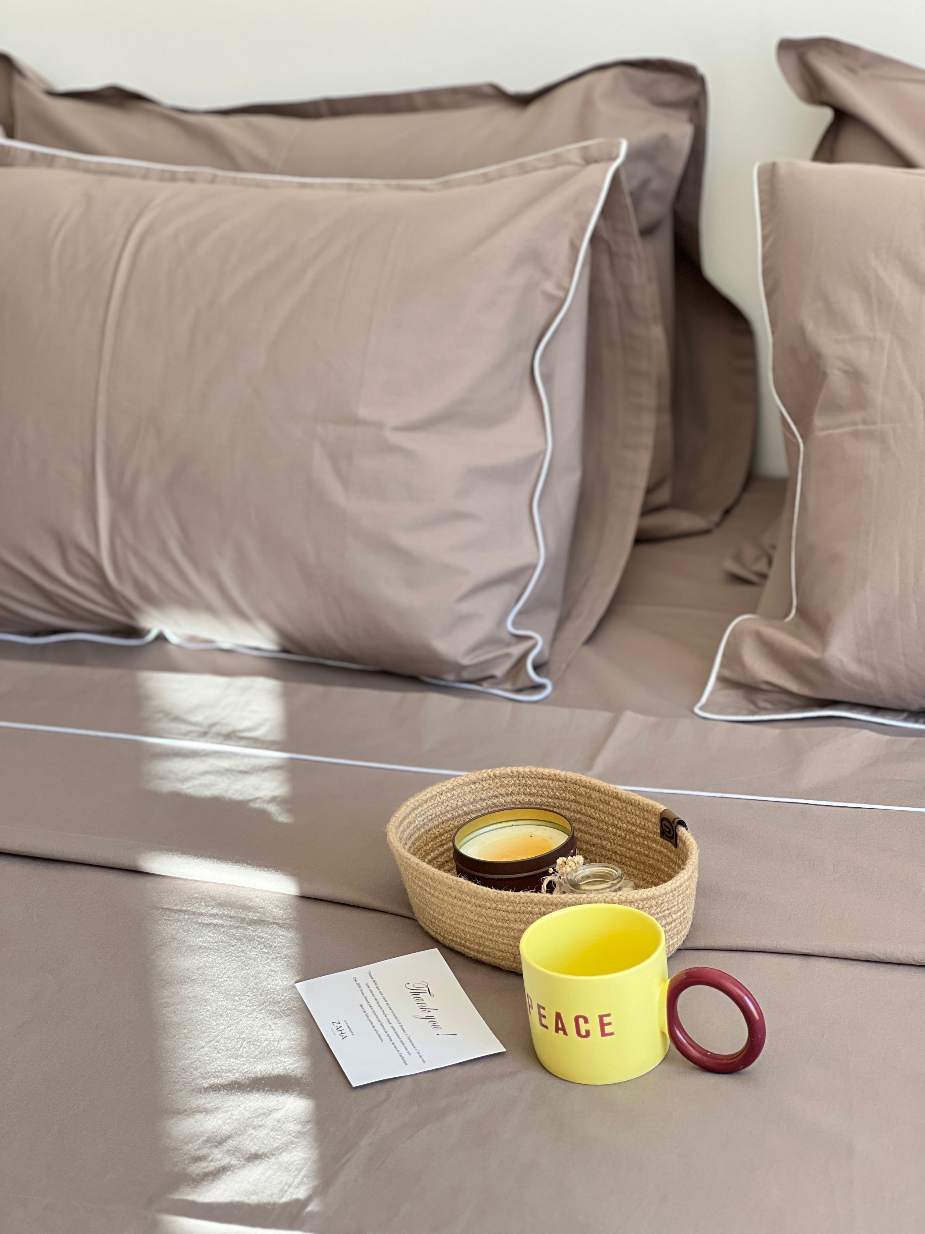 Parure Espresso - 100% coton