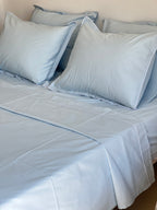Parure Bleu Poudré- 100% coton