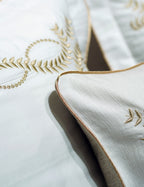 Parure Satin de Coton Brodé