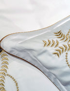 Parure Satin de Coton Brodé