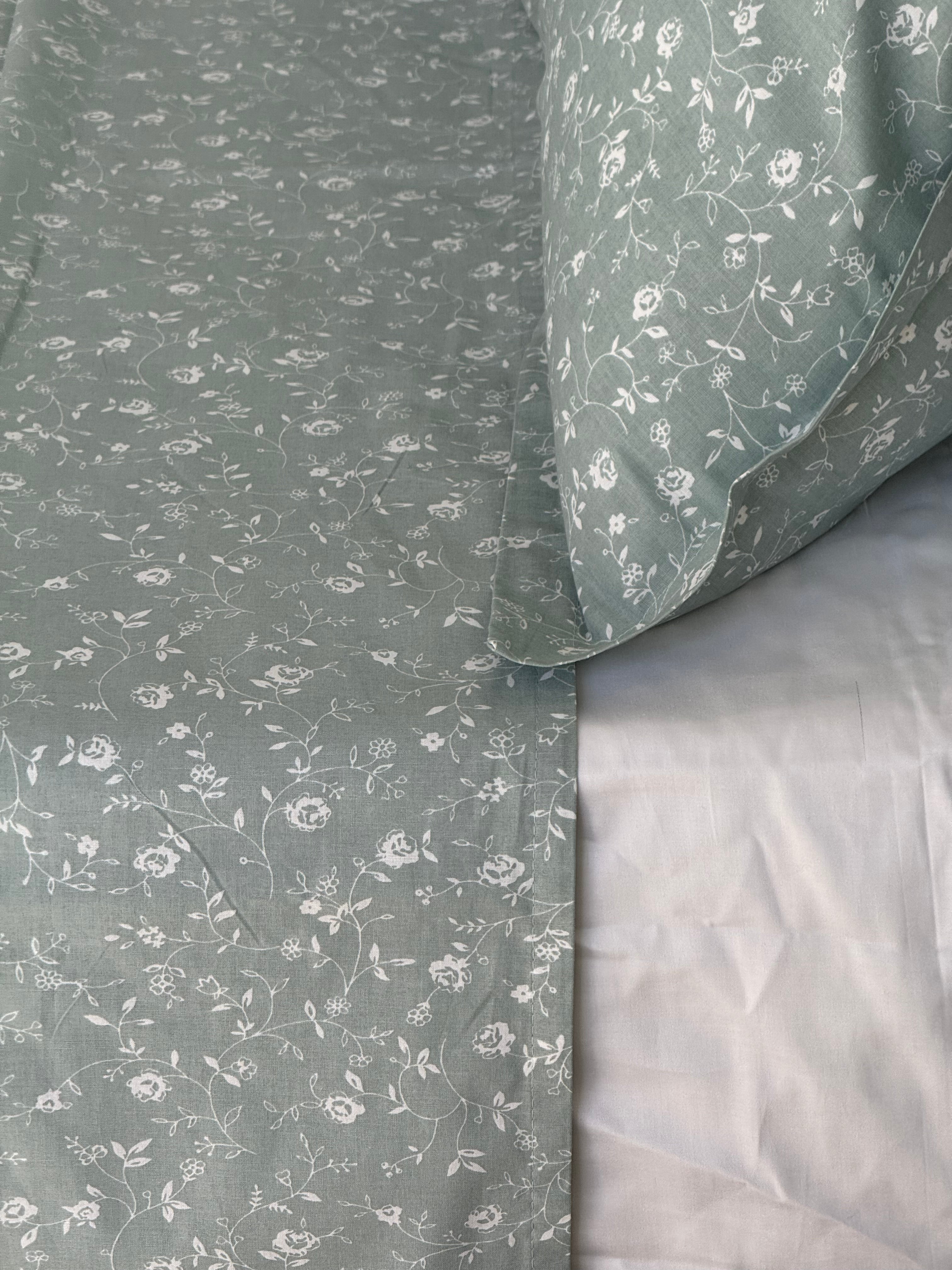 Parure Fleur d'été - 100% coton