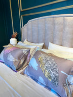 Taies d'oreiller - Plume - Satin de coton