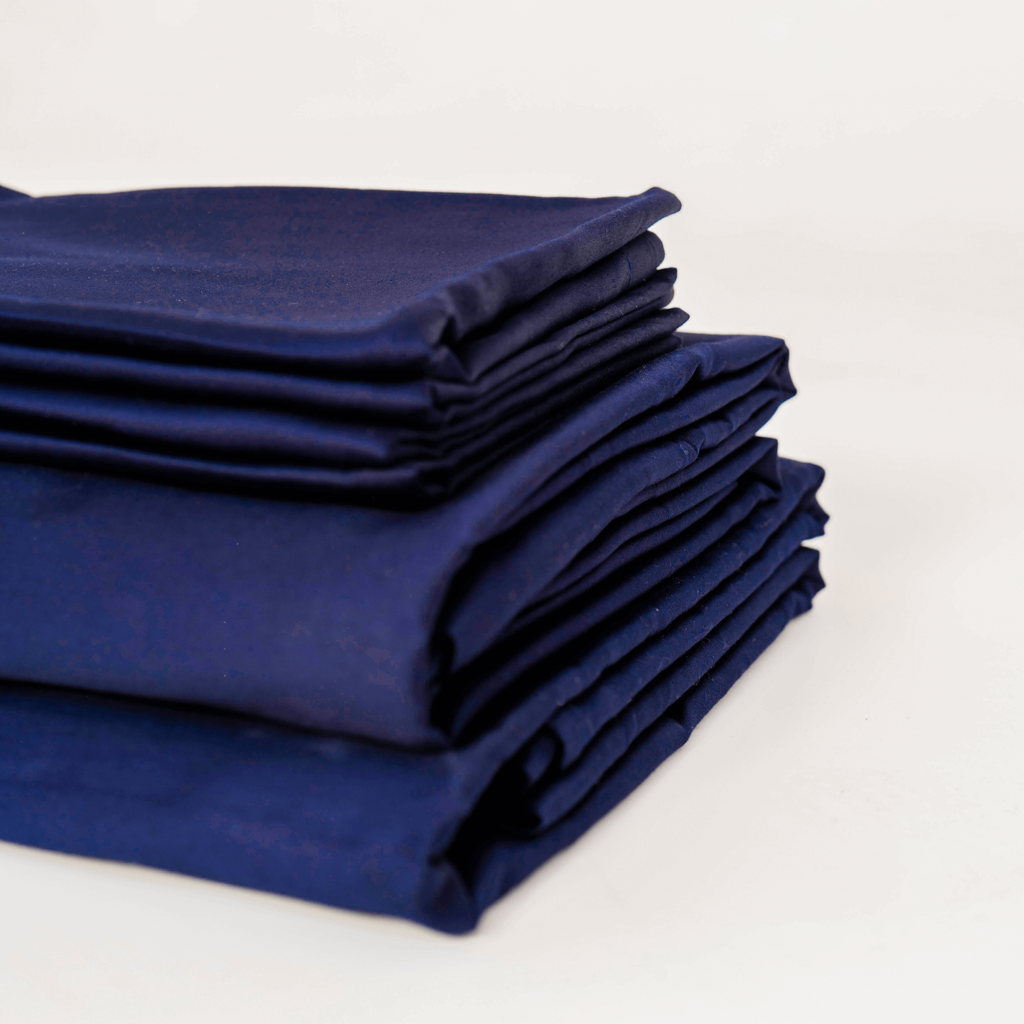 Parure de lit satin de coton Bleu - Avec fil – Image 4